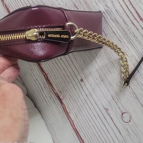 Michael Kors Women's Burgundy Crossbody Bag - Picture 3 of 8